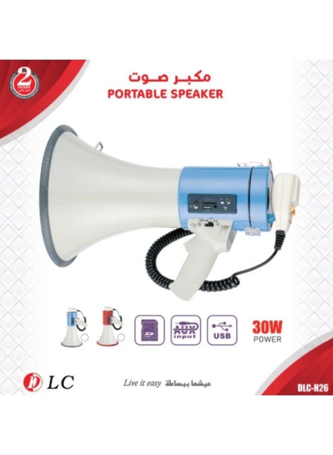 dlc Dlc Rechargeable Power Megaphone With Recording Usb 30W ZA7CEA5760496E7FA53A8Z